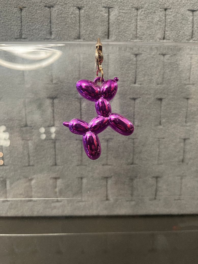 Brelok / Zawieszka Balloon Dog – Metaliczny Piesek - Mix Kolorów