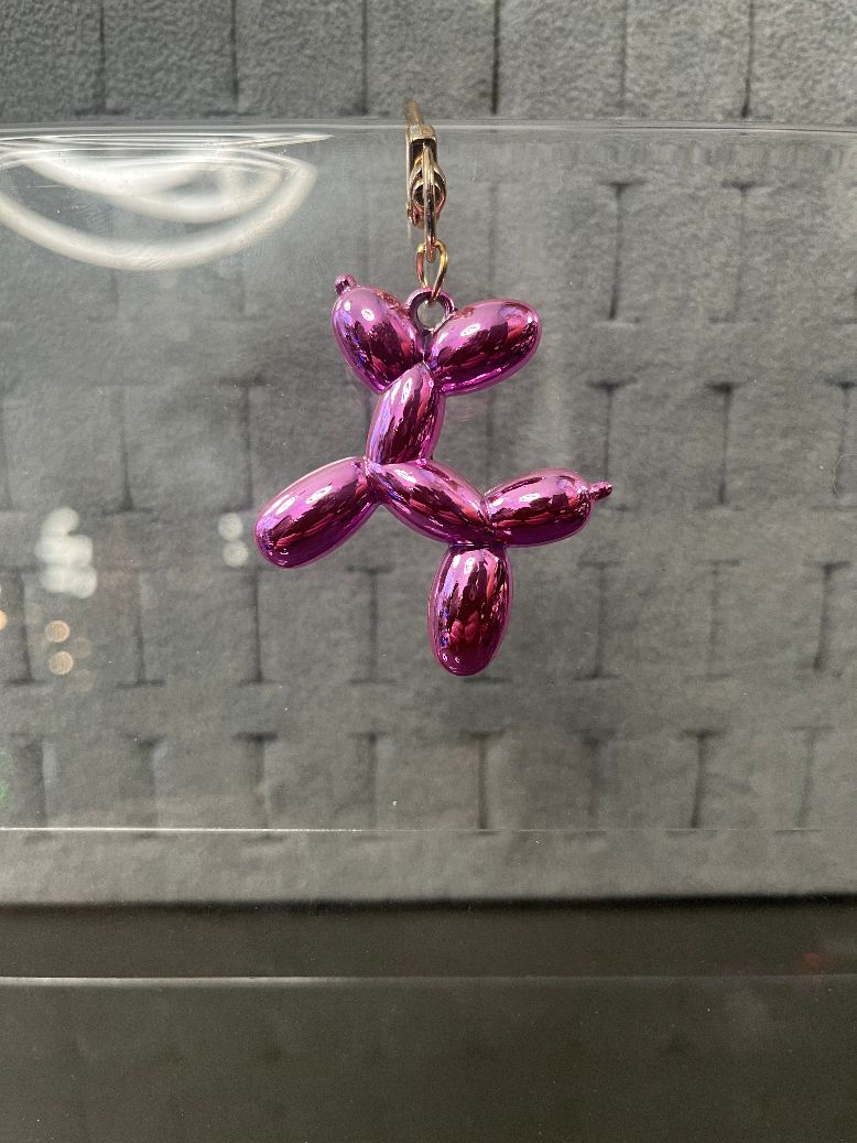 Brelok / Zawieszka Balloon Dog – Metaliczny Piesek - Mix Kolorów